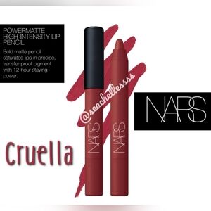 Nars Powermatte High-Intensity Lip Pencil | Cruella Scarlet Red | Brand New